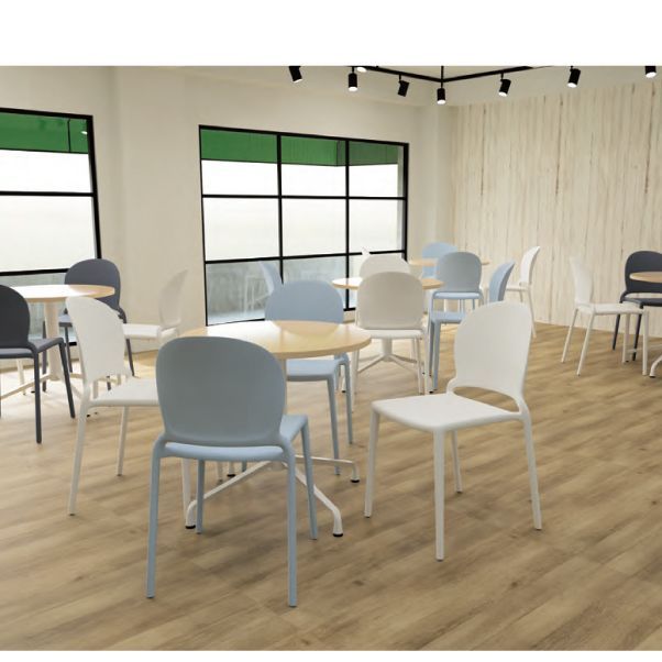 スタッキングチェア 肘無