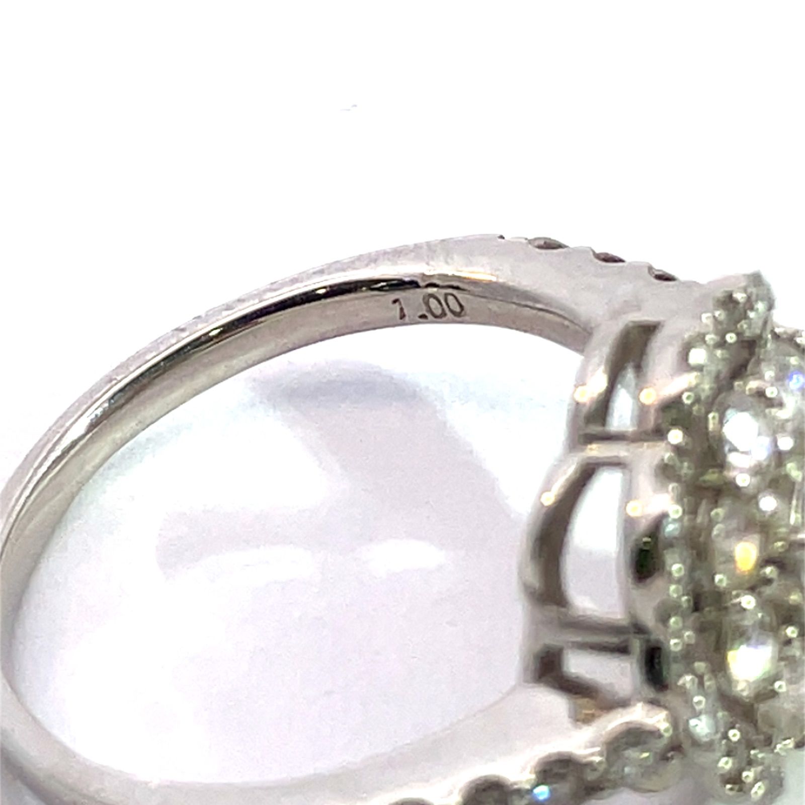  Pt 900 天然ダイヤモンドリング 1 000 ct リング 指輪 アクセサリー