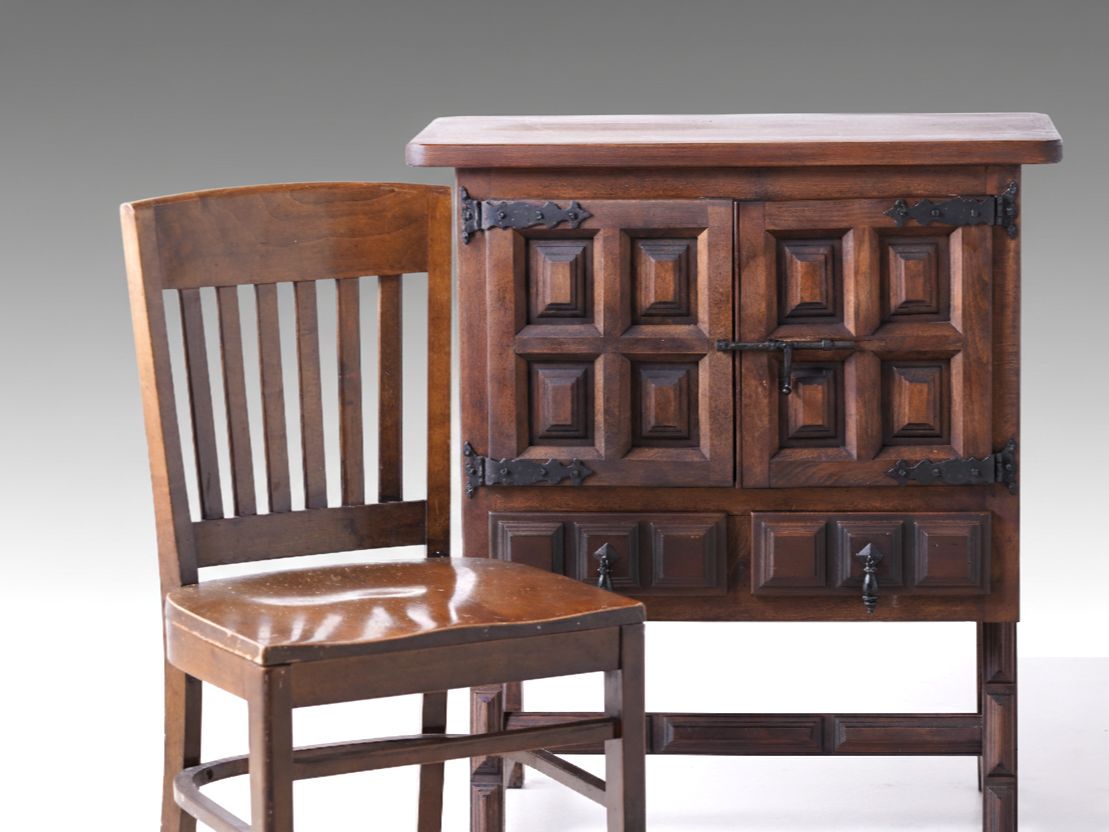 スペイン製】希少 スペイン家具 NAVARRO ARGUDO キャビネット(サイド