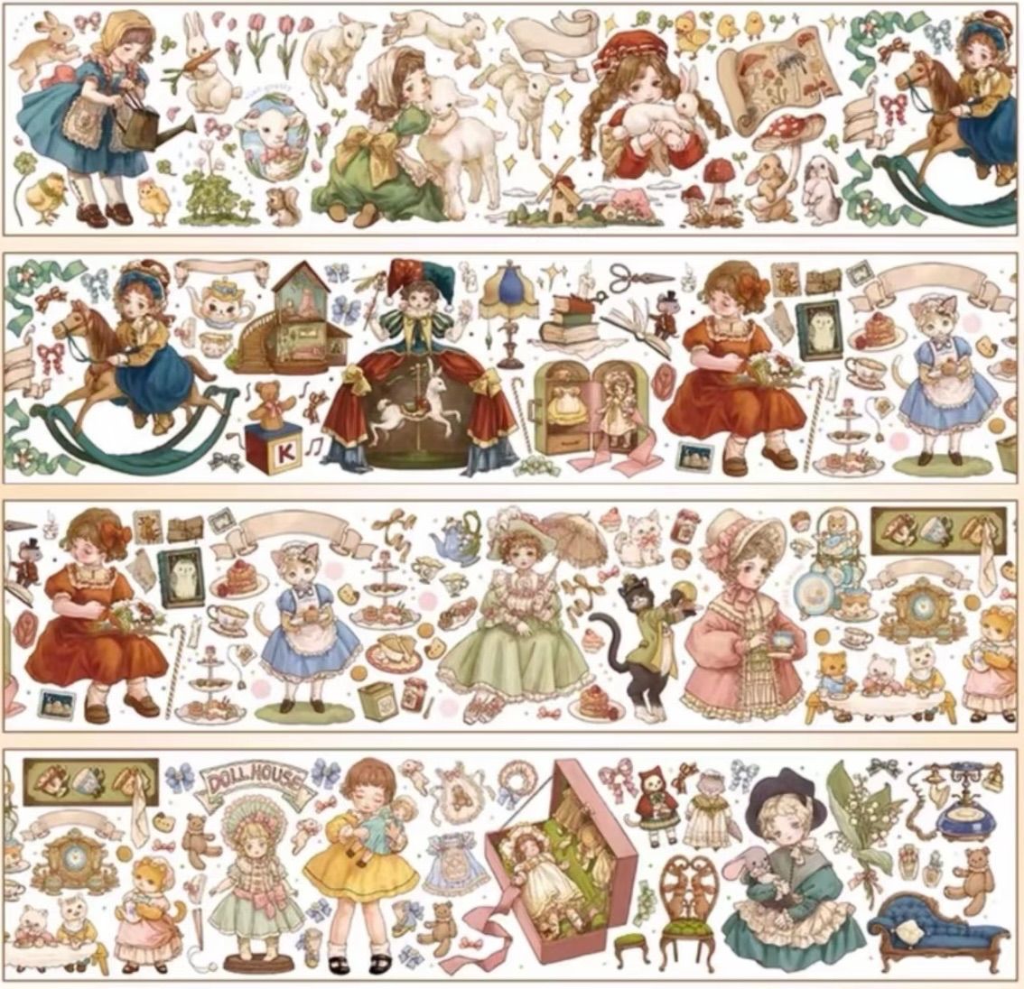  水晶 7 cm 10 m 朵拉的玩偶屋 海外マスキングテープ 海外マステ マスキングテープ テープ マスキングテープ