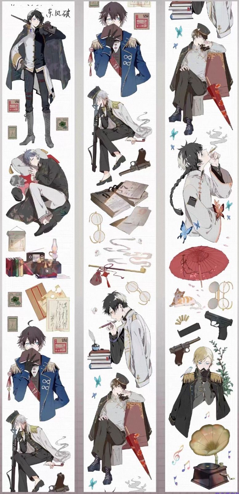  PET 5 cm 10 m 海外マスキングテープ 海外マステ 人物 男性 マスキングテープ テープ マスキングテープ