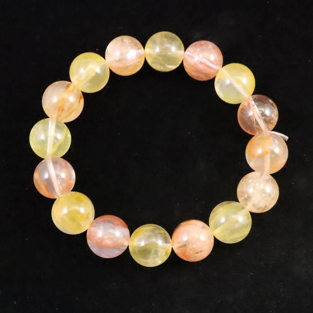 オーロラクォーツ ライモナイトインクォーツ 13mm玉ブレスレット 56.8g
