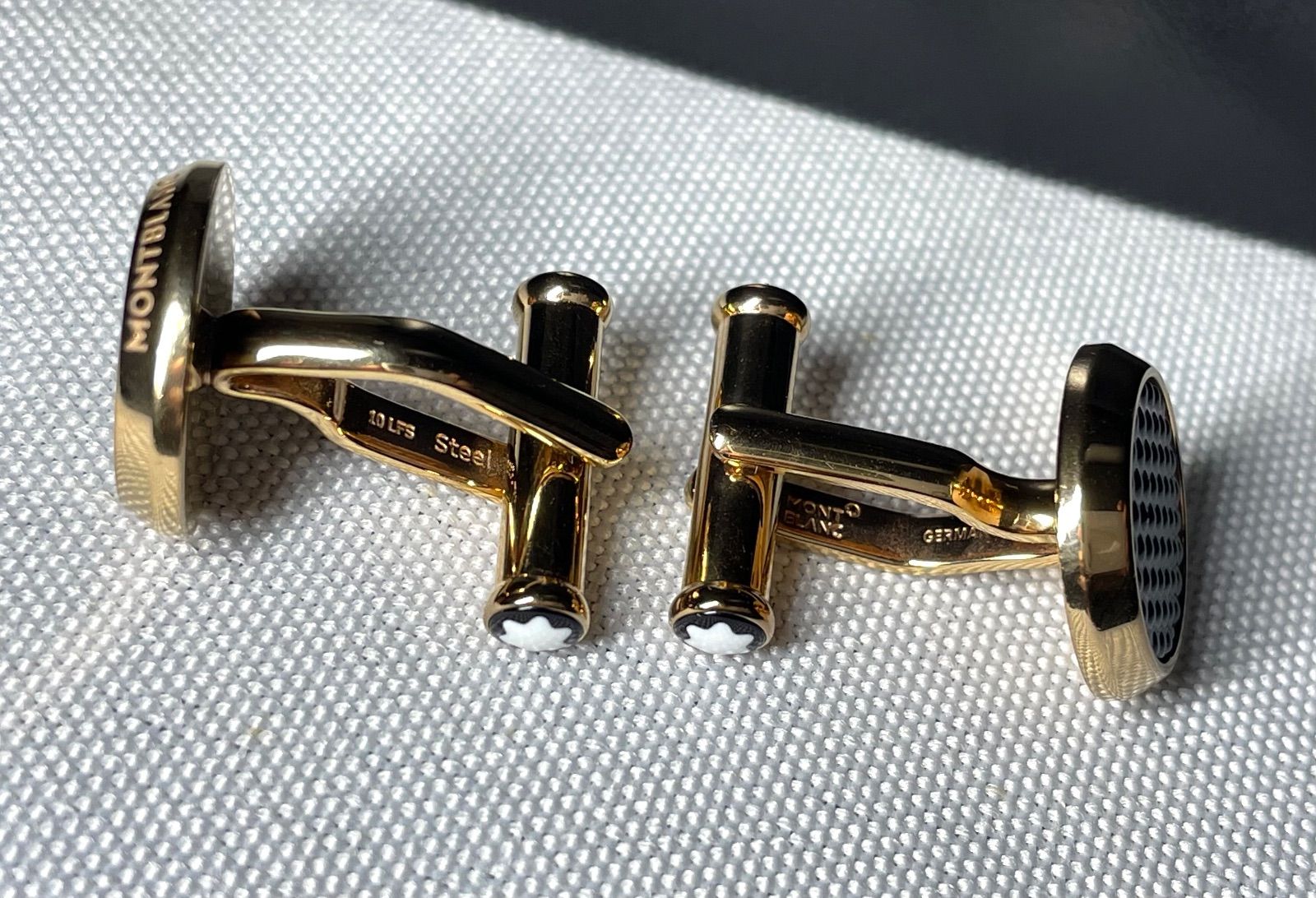 美品 希少 MONTBLANC モンブラン パターンライン ブランドロゴ文字