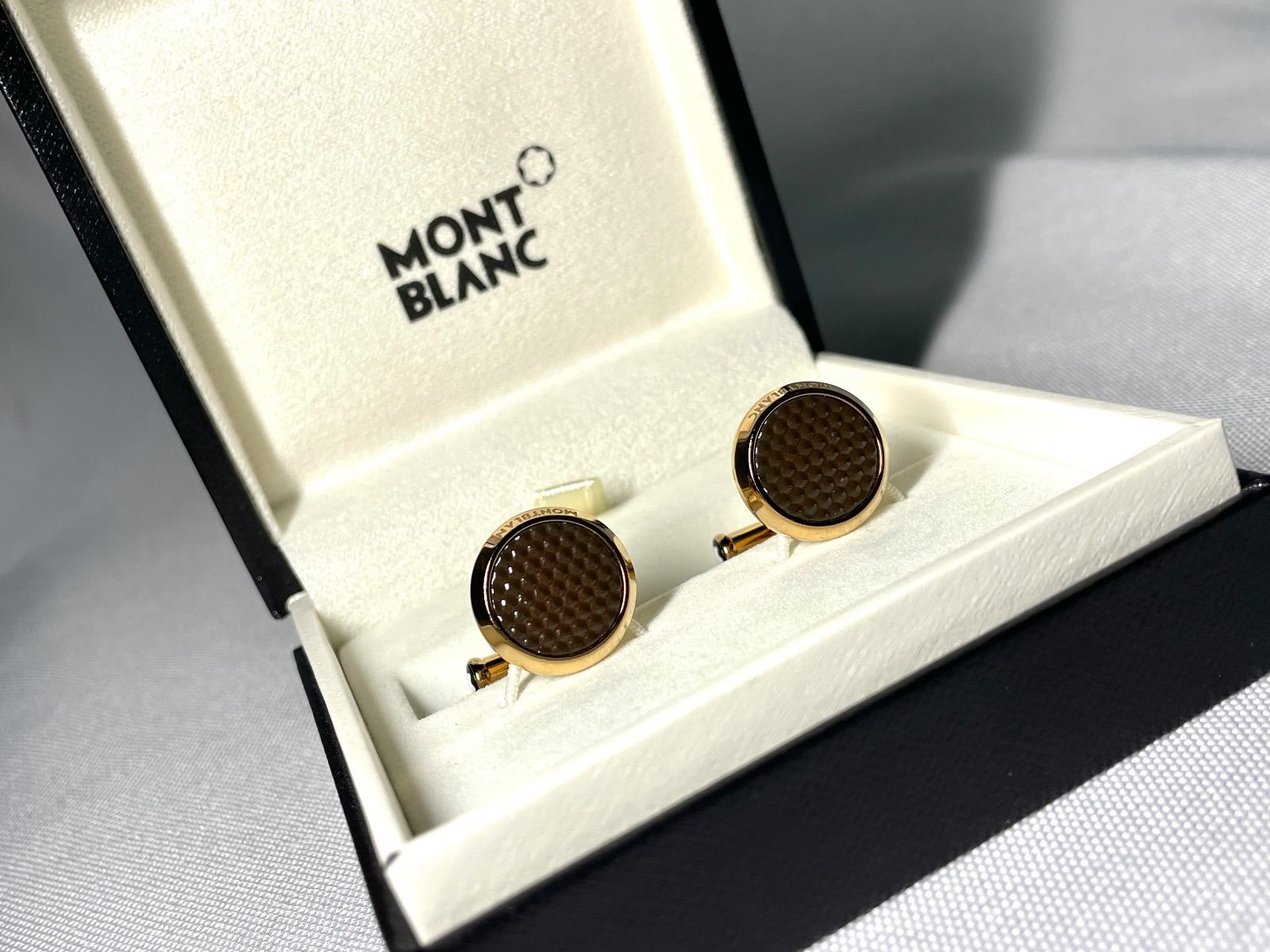 美品 希少 MONTBLANC モンブラン パターンライン ブランドロゴ文字