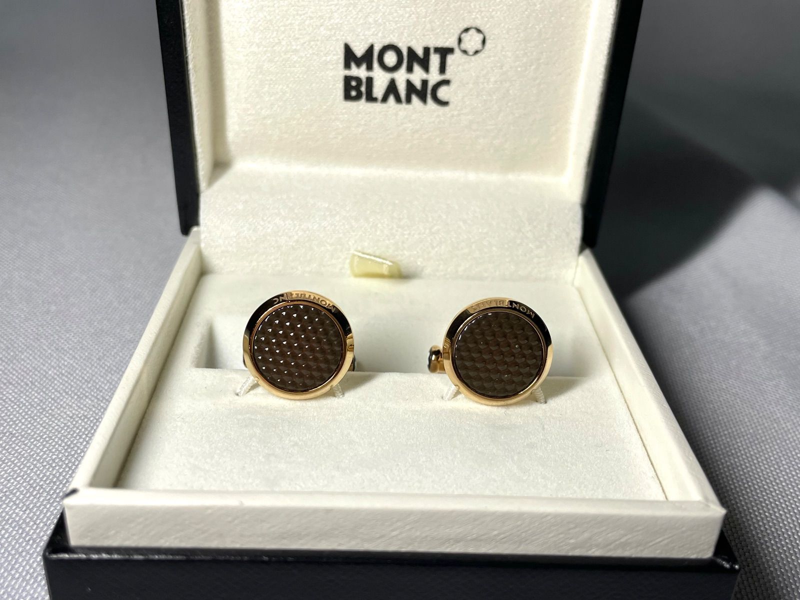 美品 希少 MONTBLANC モンブラン パターンライン ブランドロゴ文字