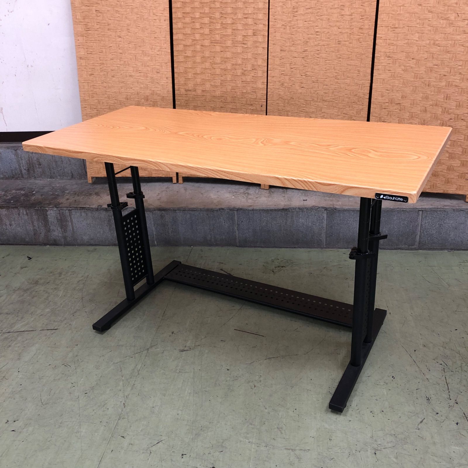 げ交渉 Bauhutte バウヒュッテ ゲーミングデスク BHD 1200 HDM 昇降式PCデスク 簡易 ウッド調 直接 横浜市保土ヶ谷区