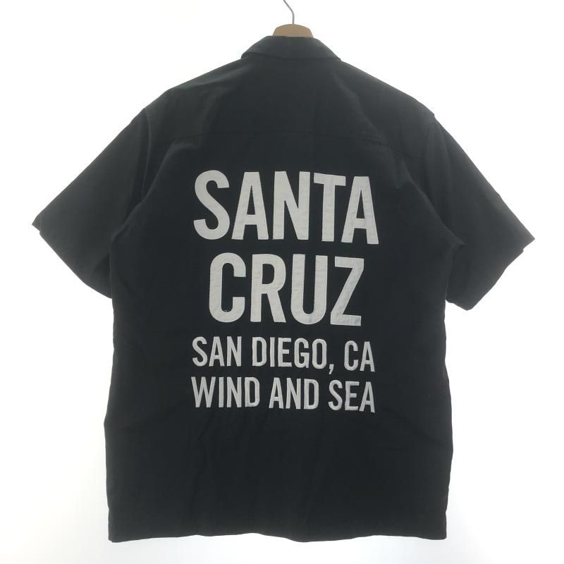 中古】WIND AND SEA × SANTA CRUZ ワークシャツ 半袖シャツ L WDS-0