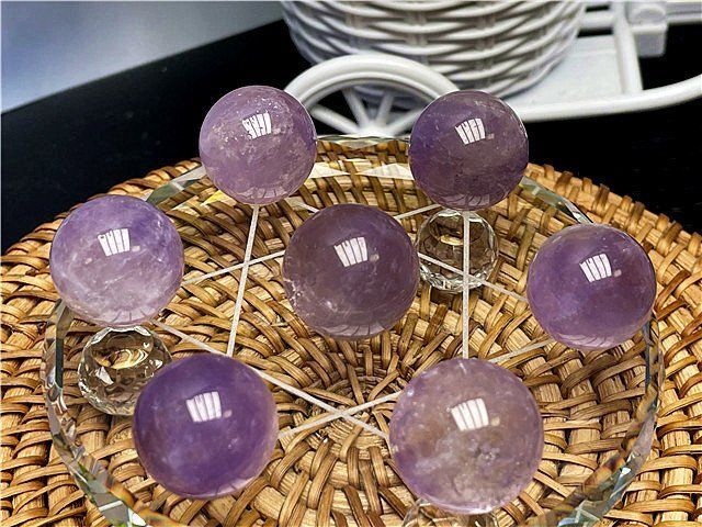 AAA級天然アメジスト丸玉七星陣B88G7/67G02B - メルカリ