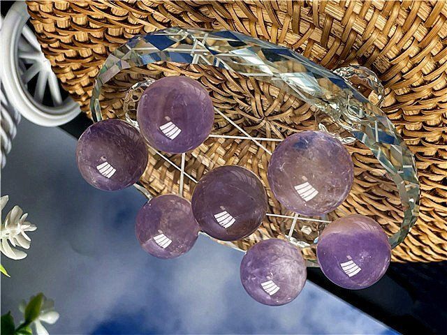 AAA級天然アメジスト丸玉七星陣B88G7/67G02B - メルカリ