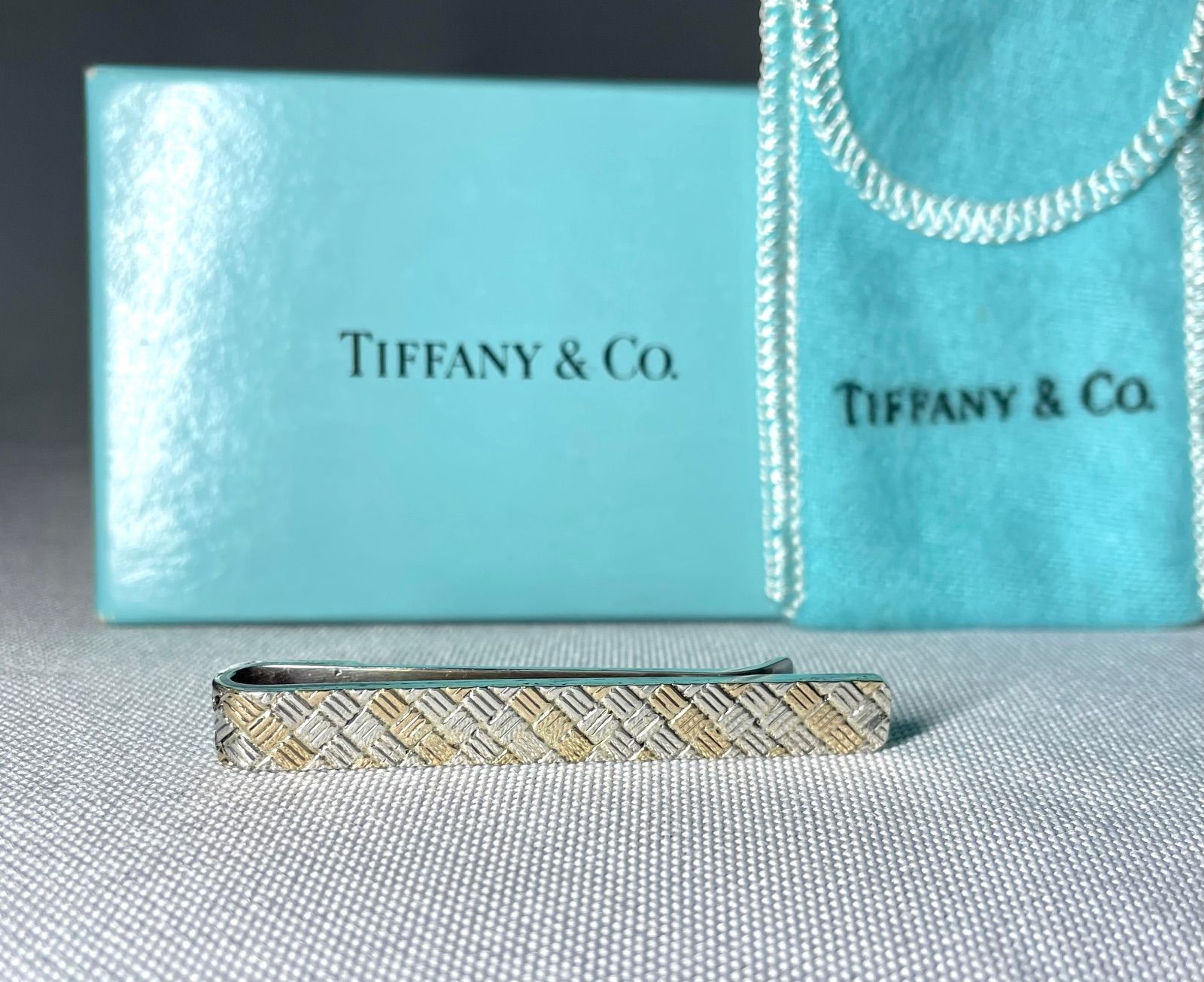 美品 Tiffany ティファニー 14Kゴールド & スターリングシルバー