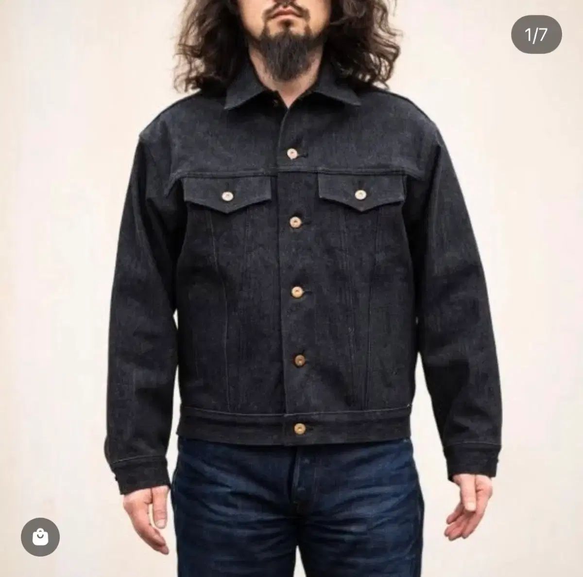 Boncoura 3rd Generation Trucker Denim Jacket Black Denim - メルカリ