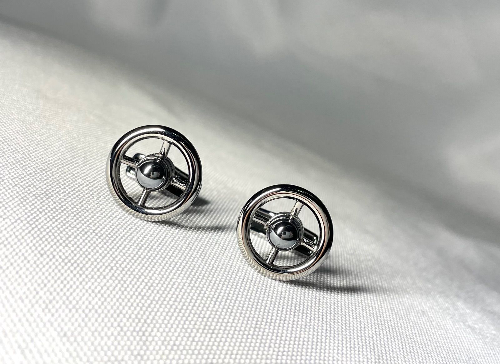 希少・超美品】dunhill ダンヒル ロゴプレート カフス 黒 シルバー