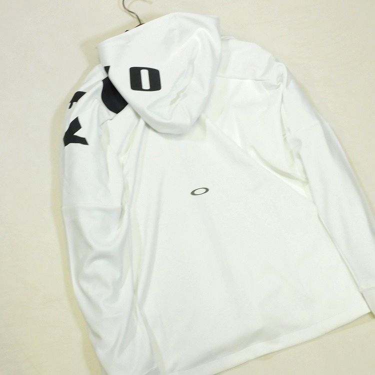新品 定価13,800円 オークリー フーディージップジャケット L 白