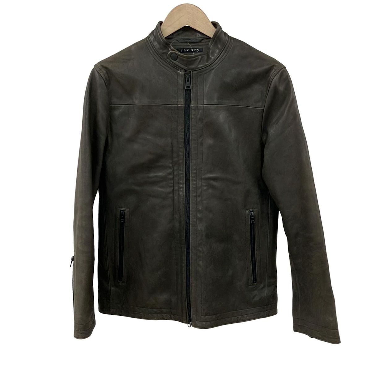 theory(セオリー) ライダースジャケット サイズ40 M メンズ - ダーク theory(セオリー) ライダースジャケット サイズ40 M メンズ - ダーク