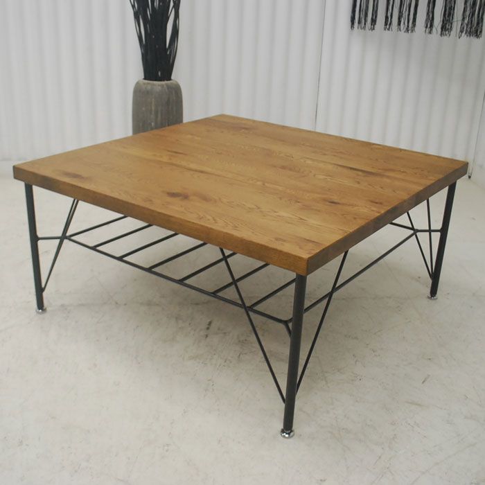 アウトレット 現品限り 一部 ヴィンテージ調 男前インテリア 80ｃｍ幅 リビングテーブル センターテーブル 250501 ガンジ80 ct