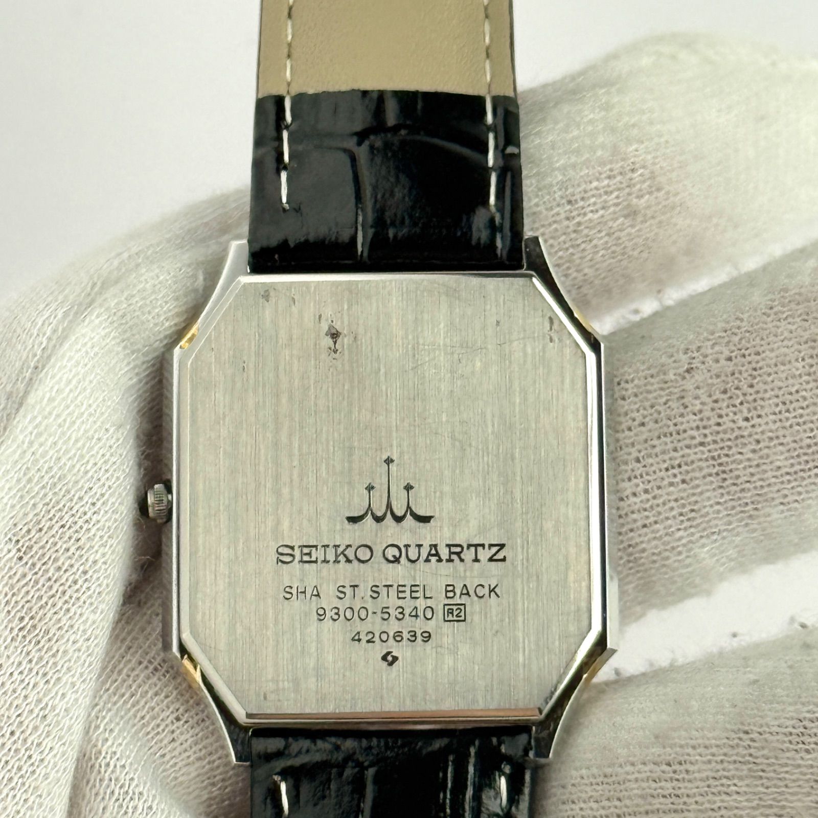 セイコー クレドール 9300-5340 男女兼用 新品ベルト 腕時計 546