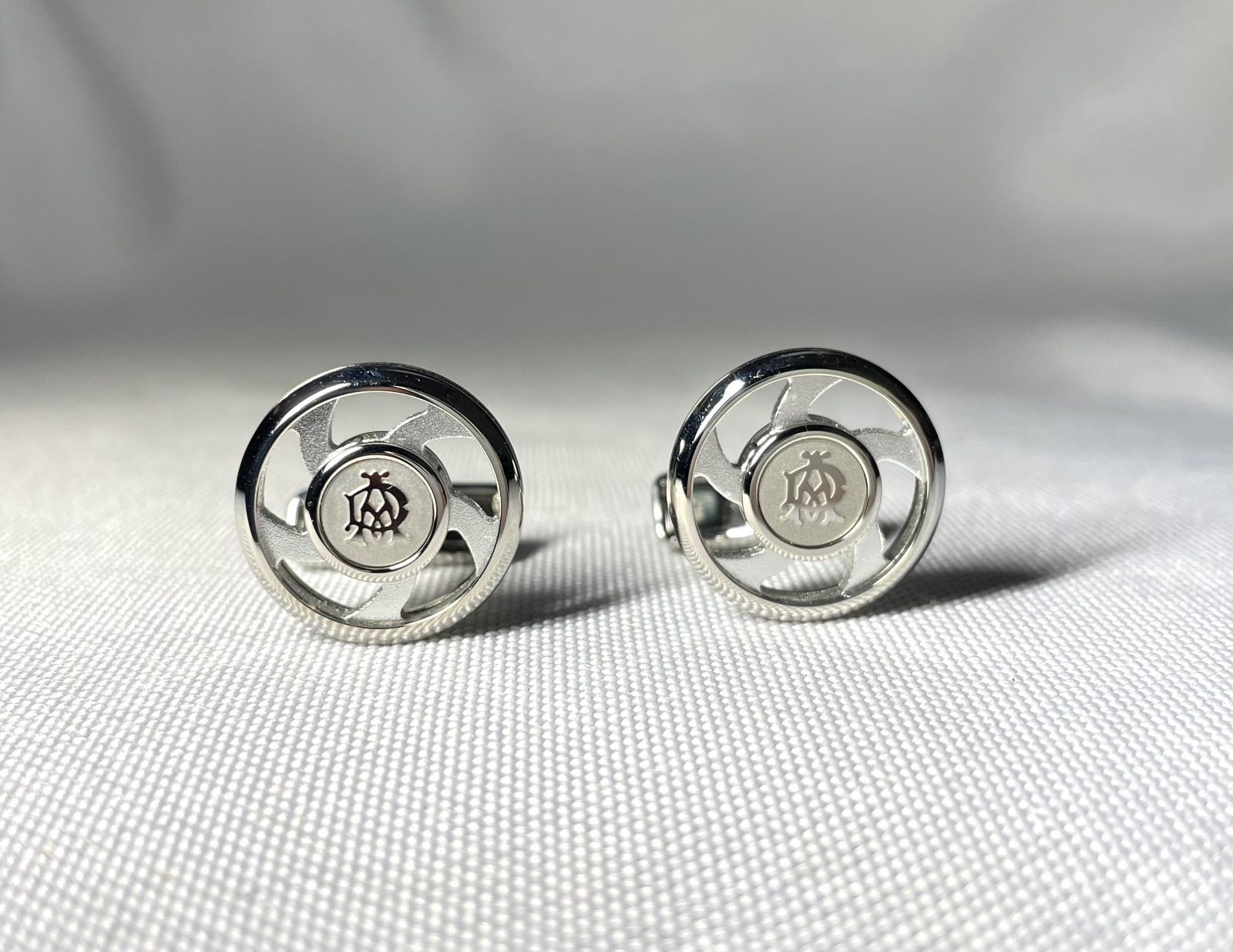 ALFRED DUNHILL ホイールデザインカフリンクス 美品 希少 Alfred Dunhill アルフレッドダンヒル 回転式ホイール