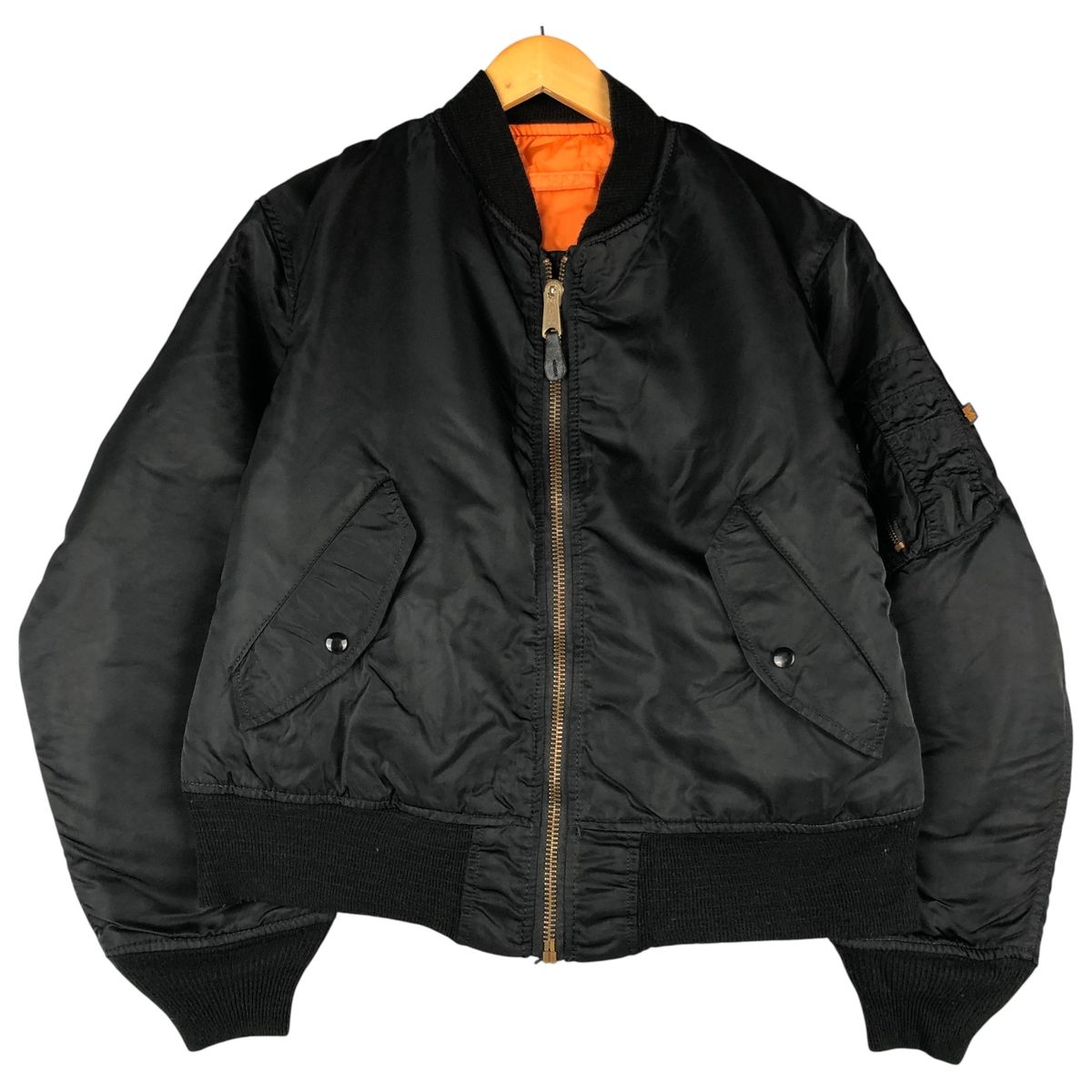 古着 90年代 民間品 アルファ ALPHA MA-1タイプ 中綿入り ミリタリー フライトジャケット USA製 メンズM相当 ヴィンテージ/eaa603242
