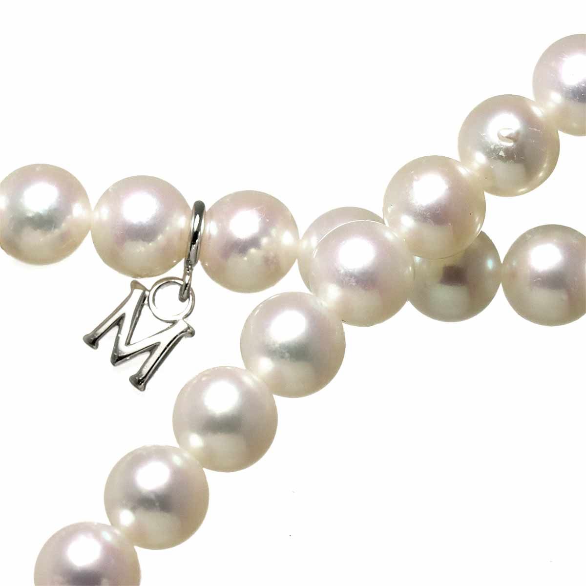 ミキモト MIKIMOTO アコヤ真珠 5.9-5.5mm ネックレス 41cm SV シルバー