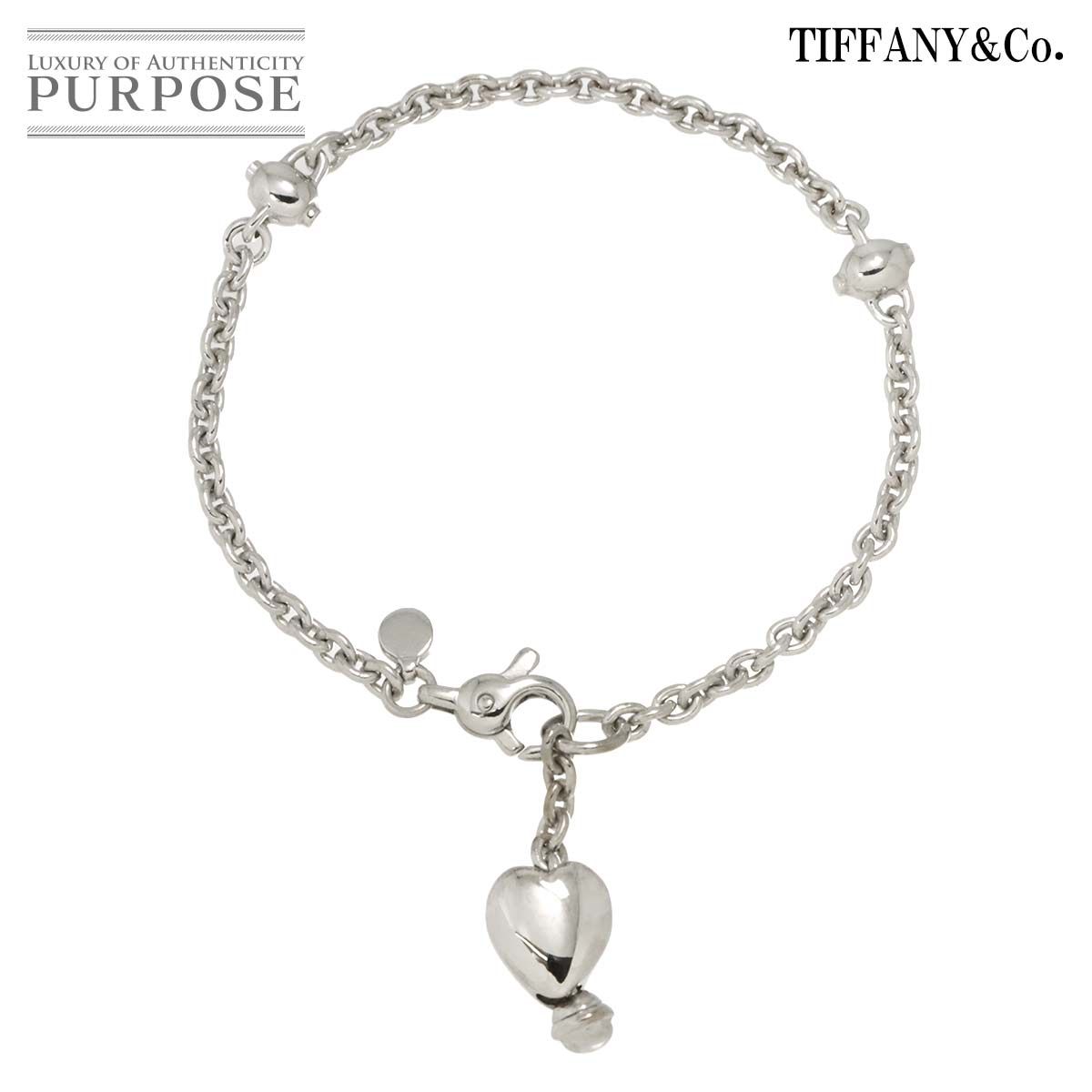 ティファニー TIFFANY&CO. ハート ブレスレット 18cm SV シルバー 925