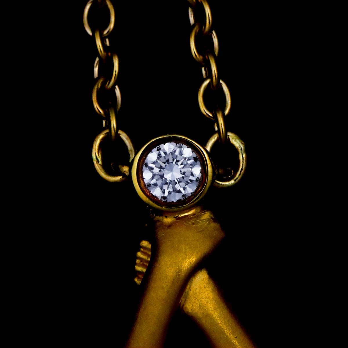 カレライカレラ Carrera y Carrera ダイヤ ネックレス 45cm K18 YG