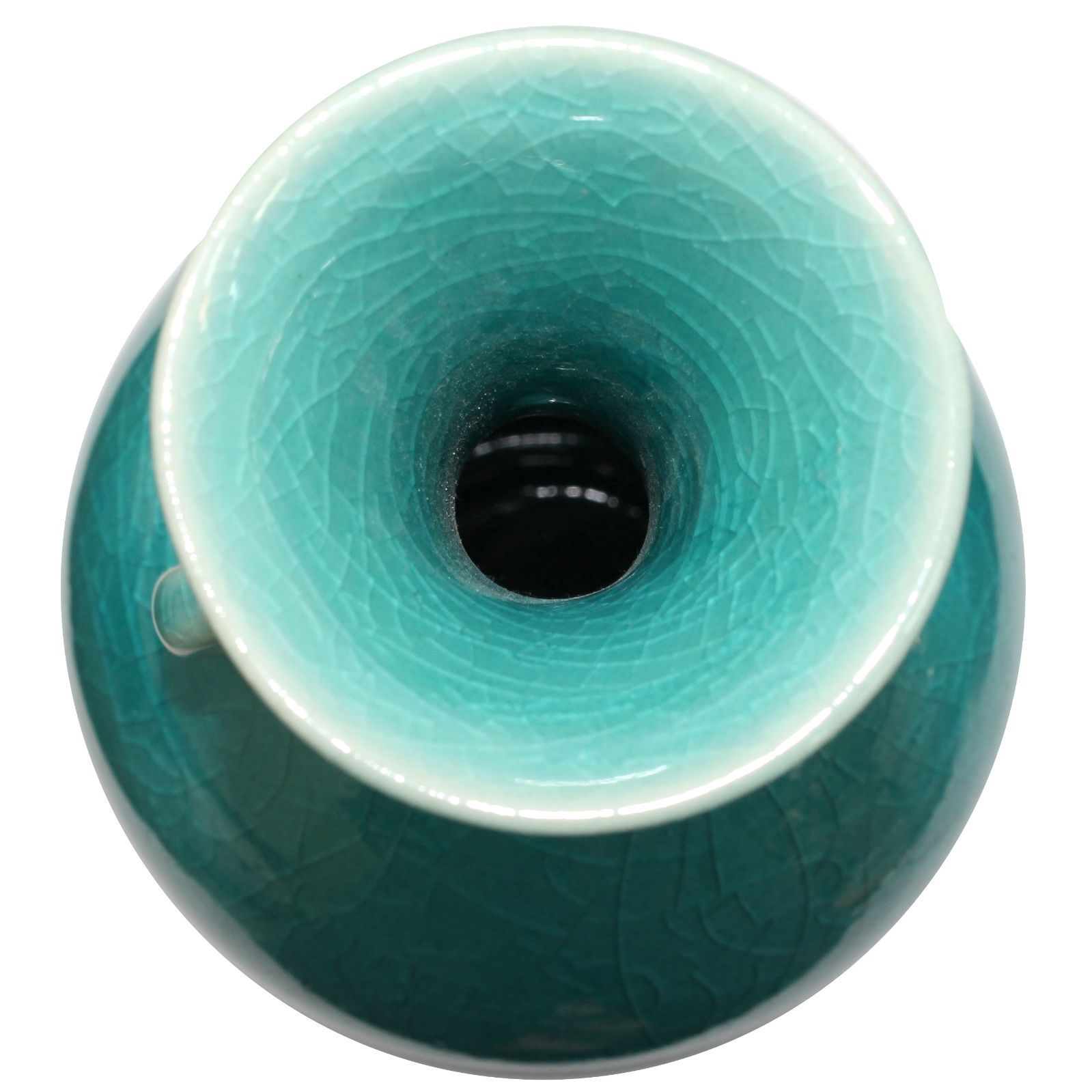 京焼 清水焼 平安 洛山造 青瓷 耳付花瓶 貫入 共箱付き - メルカリ