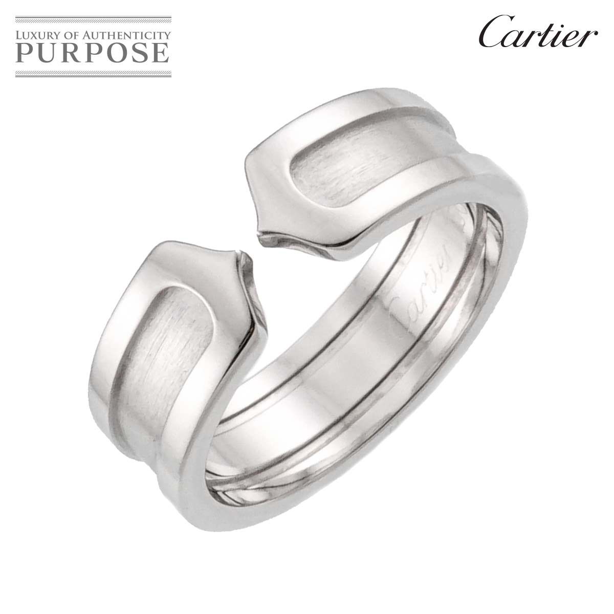 希少レア　Cartier C2リング　指輪　ホワイトゴールド　10号　廃盤品 楽天市場】カルティエ 指輪 レディース C2 ダイヤモンド リング 50号