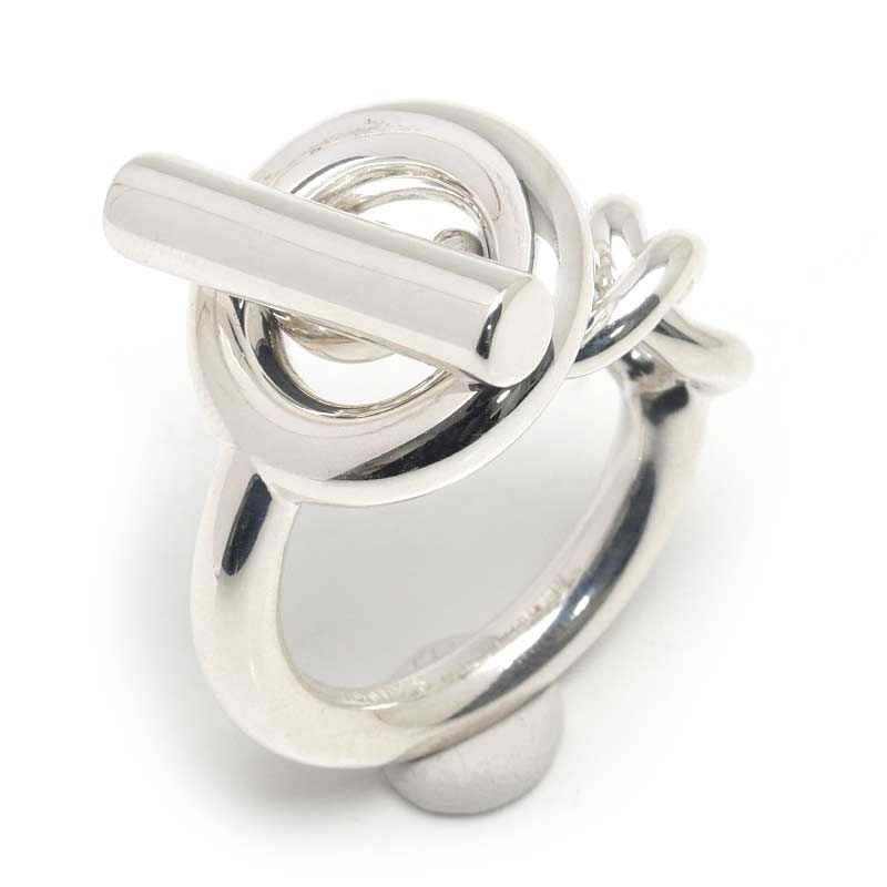 エルメス クロワゼットリングGM #58 シルバー トグルチェーン - メルカリ