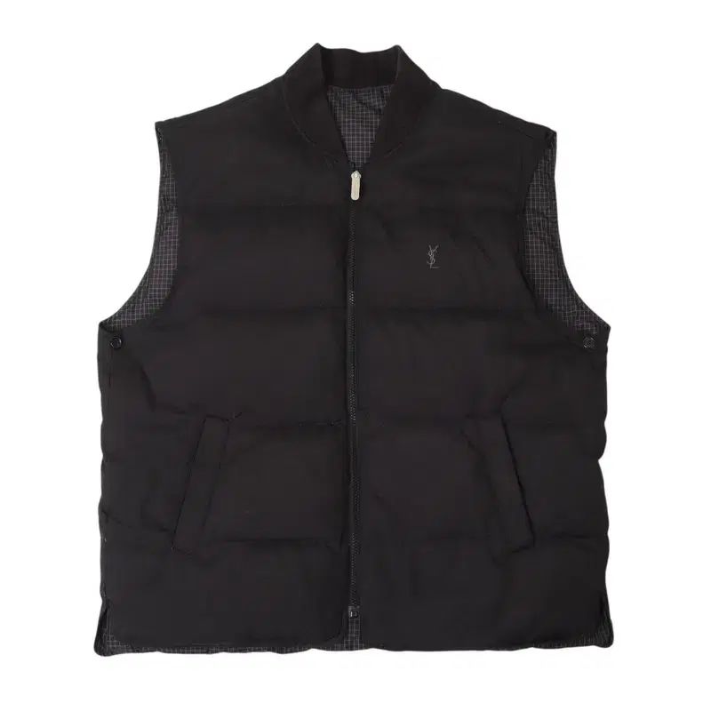 イヴ・サンローラン YSLロゴ リバーシブル グース ダウンベスト - メルカリ