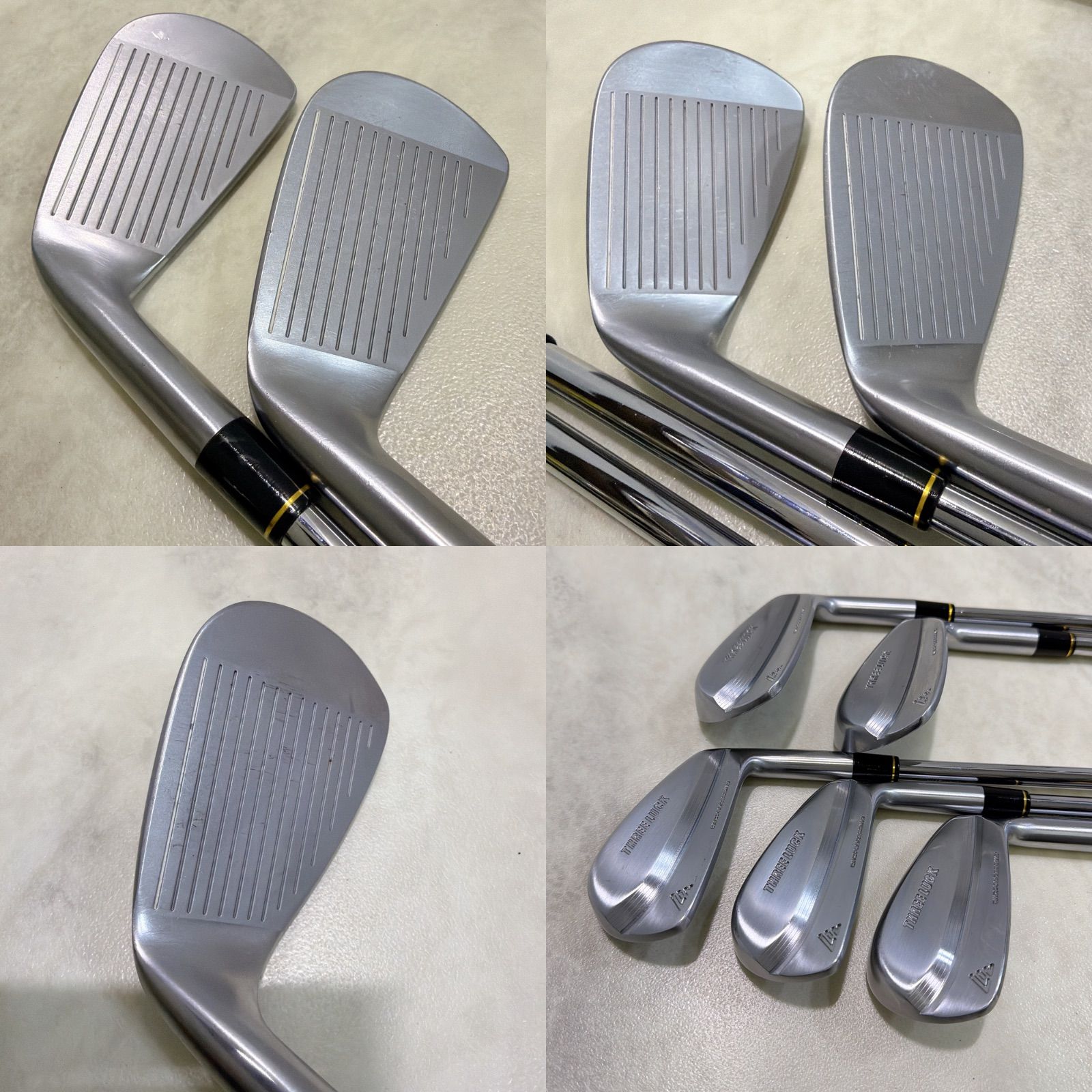 激レア THREE LUCK CNC マッスルバック アイアン 5本セット KBS