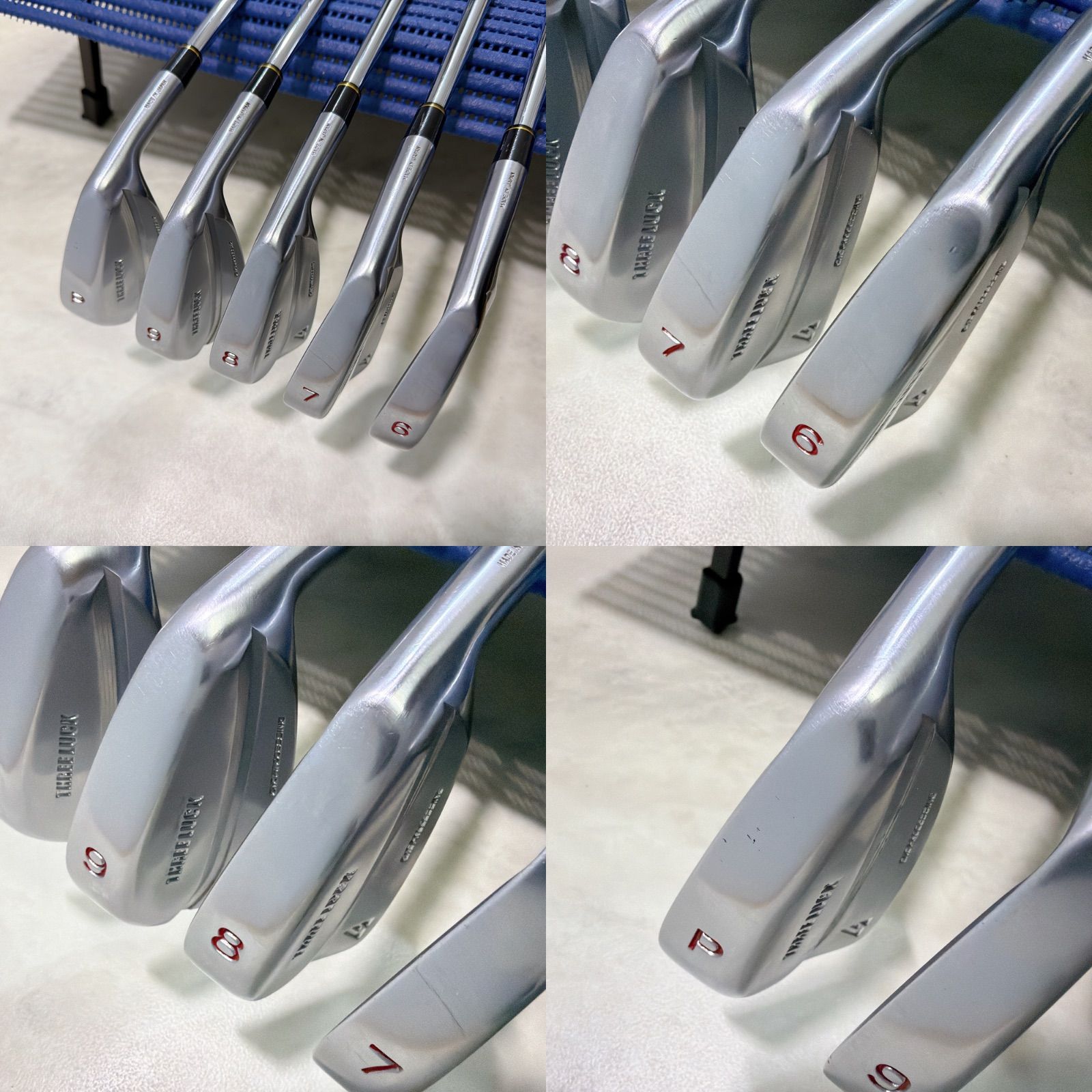 激レア THREE LUCK CNC マッスルバック アイアン 5本セット KBS
