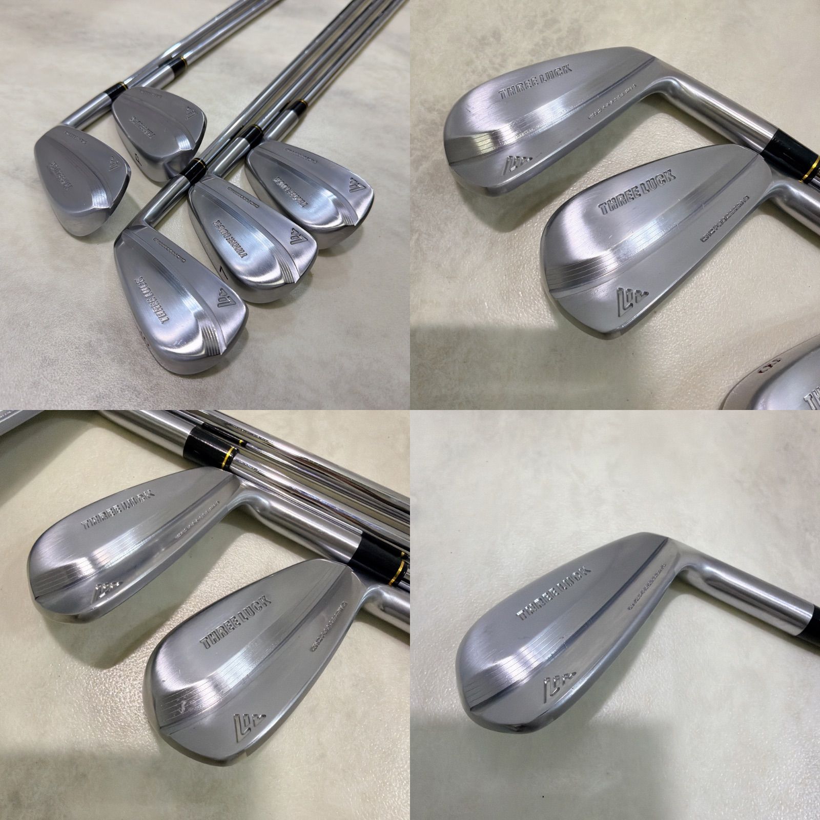 激レア THREE LUCK CNC マッスルバック アイアン 5本セット KBS