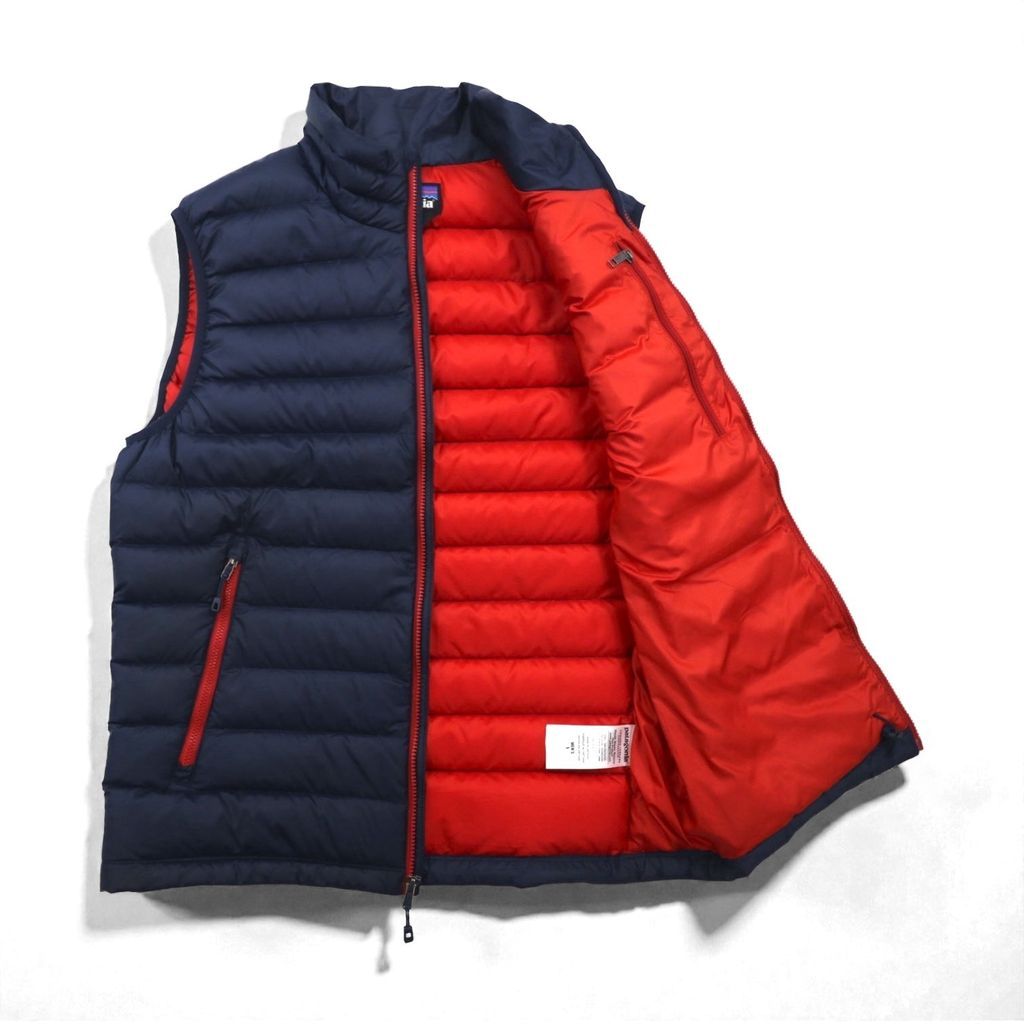 Patagonia ダウン セーター ベスト S ネイビー グースダウン 84622