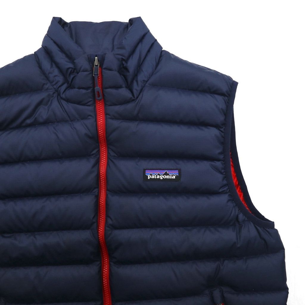 Patagonia ダウン セーター ベスト S ネイビー グースダウン 84622