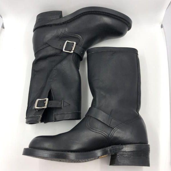 中古】CHIPPEWA 97863 エンジニアブーツ ブラック size 7 1/2EE(25.5cm