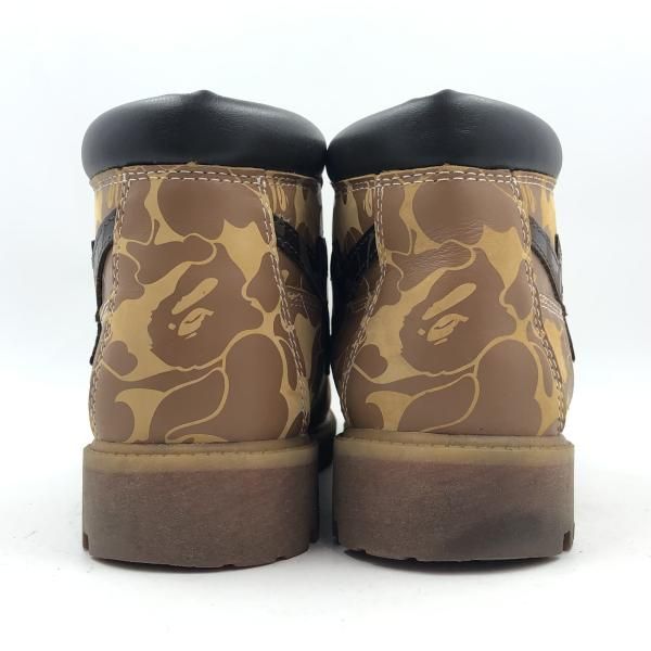  Timberland A BATHING APE チャッカブーツ ブラウン サイズ27 cm 2 QBX 5917 ティンバーランド アベイシングエイプ 24 その他 靴