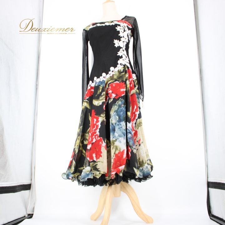 社交ダンス 衣装 スタンダード ドレス ワンピース パーティ衣装