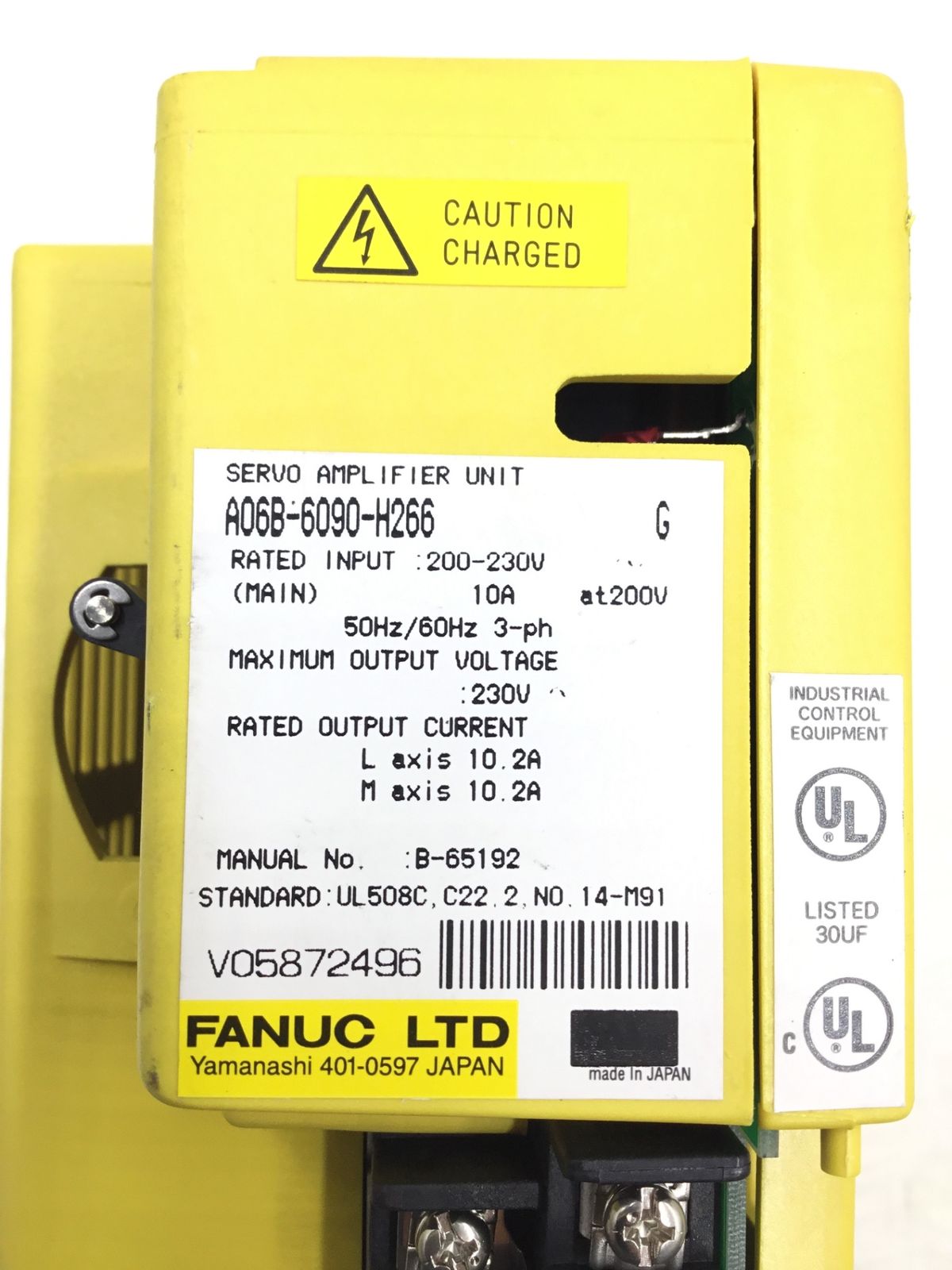 品 FANUC ファナック サーボアンプ A 06 B-6090-H 266 エコツー M 02
