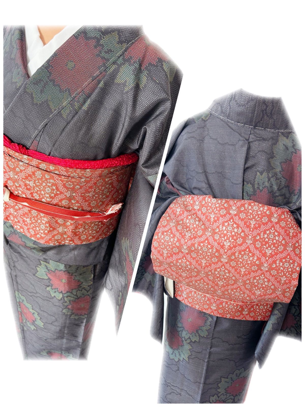 大島紬 身丈159裄64.5 フルセットお探しの方にも