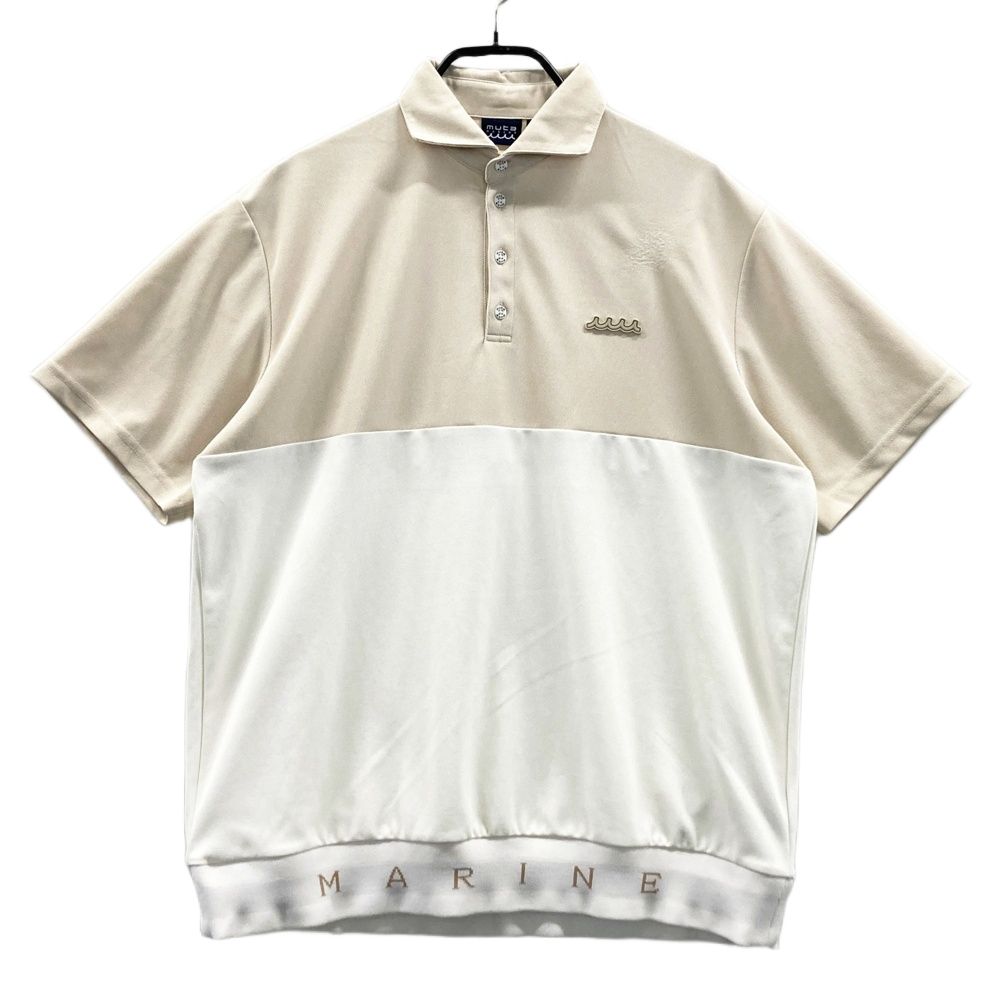 サイズ：7 MUTA MARINE ムータマリン 半袖ポロシャツ ベージュ系