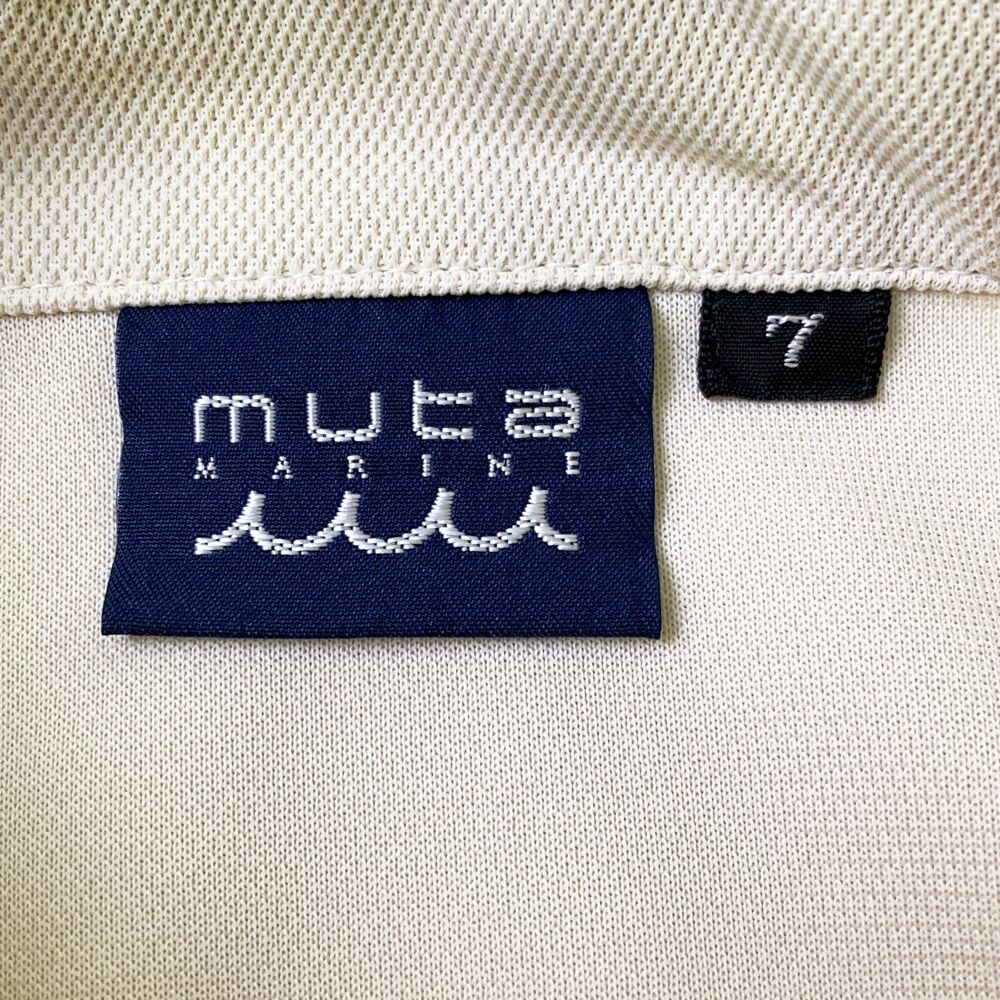 サイズ：7 MUTA MARINE ムータマリン 半袖ポロシャツ ベージュ系
