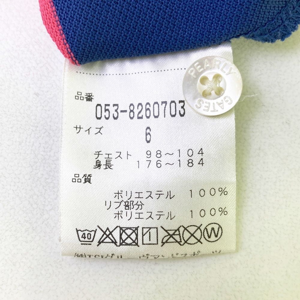 サイズ：6 PEARLY GATES パーリーゲイツ 半袖ポロシャツ ニコちゃん