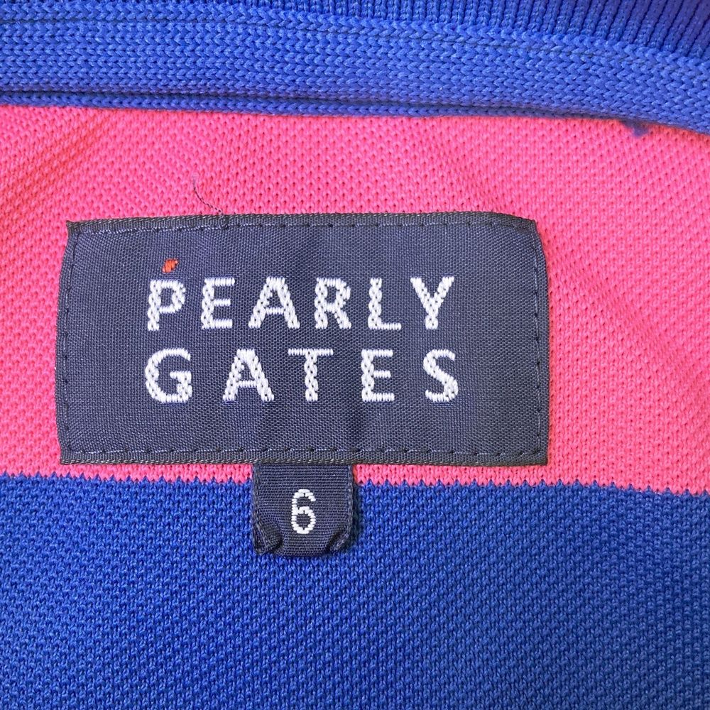 サイズ：6 PEARLY GATES パーリーゲイツ 半袖ポロシャツ ニコちゃん