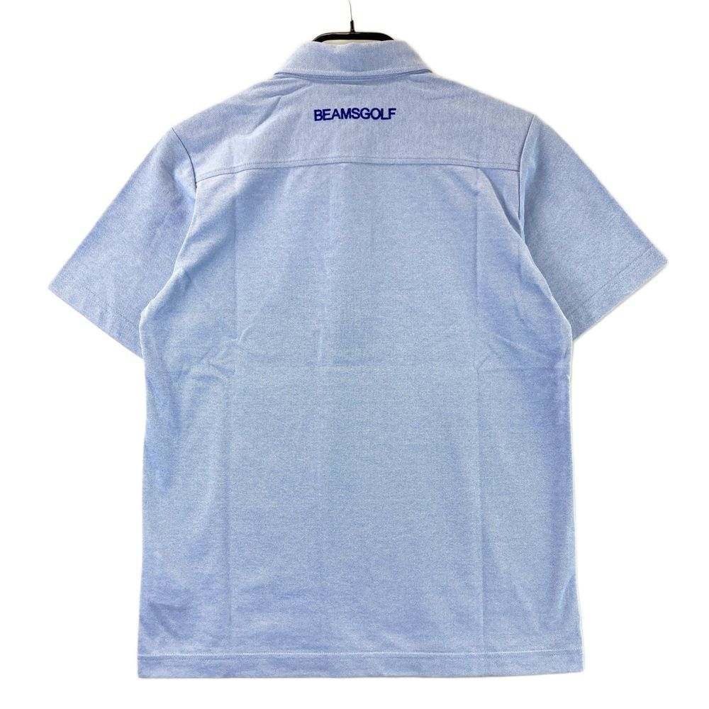 サイズ S BEAMS GOLF ビームスゴルフ 半袖ポロシャツ ボタンダウン ブルー系 ゴルフウェア メンズ ストスト