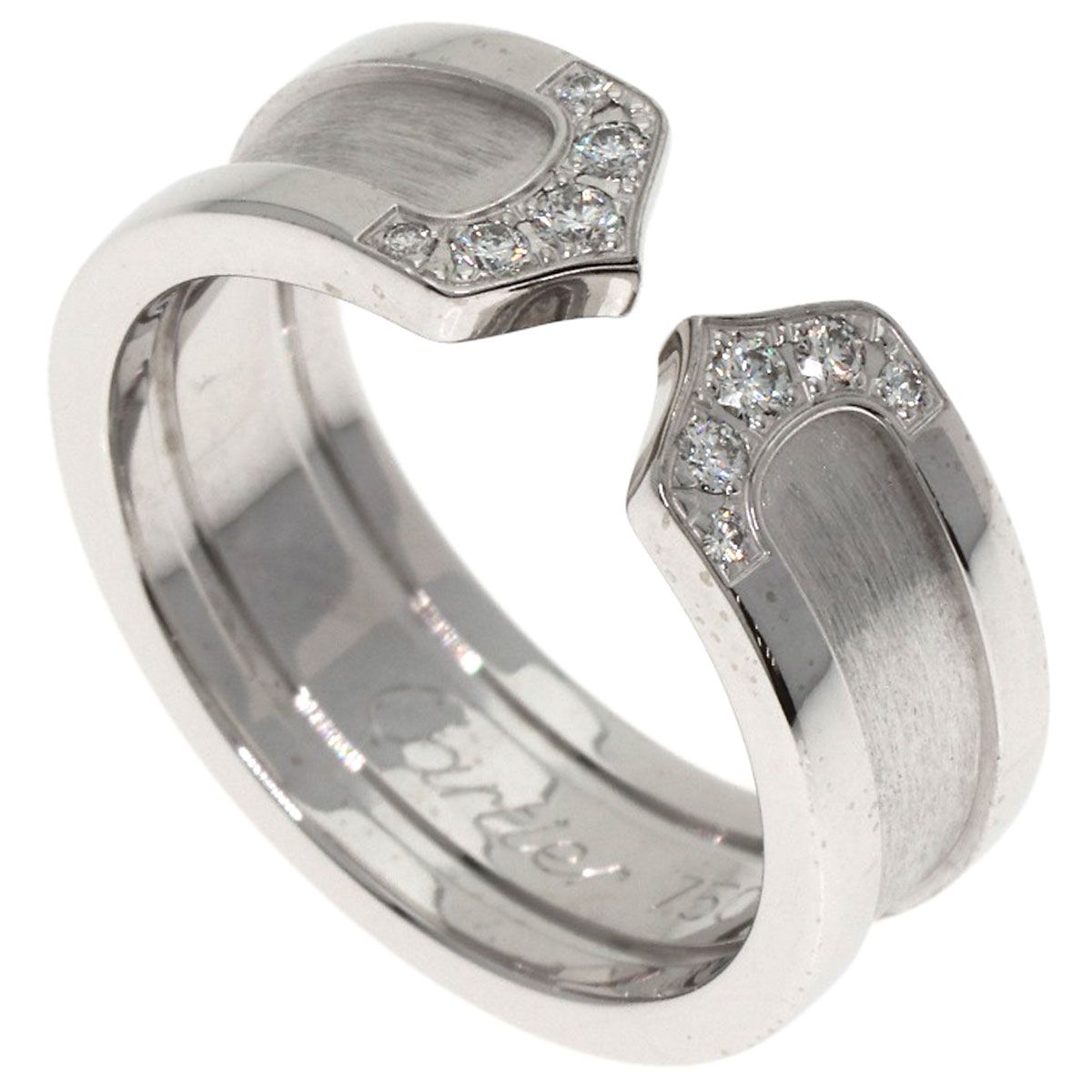 カルティエ Cartier C2リング k18WG ダイヤモンド 49号（9号） CARTIER カルティエ C2リング ダイヤモンド #49 リング・指輪 K18WG