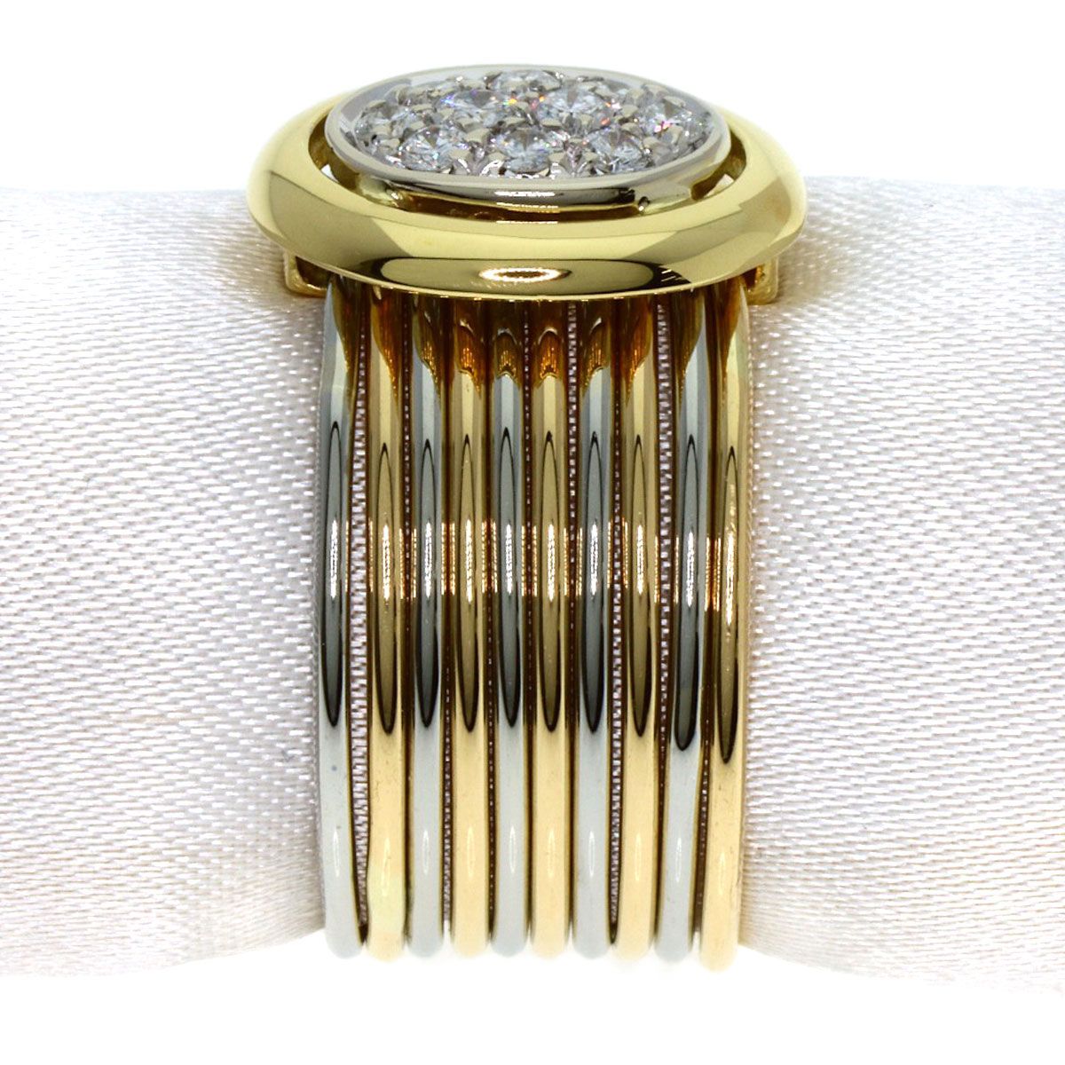 Damiani ダミアーニ 10連 ダイヤモンド リング・指輪 K18YG K18WG