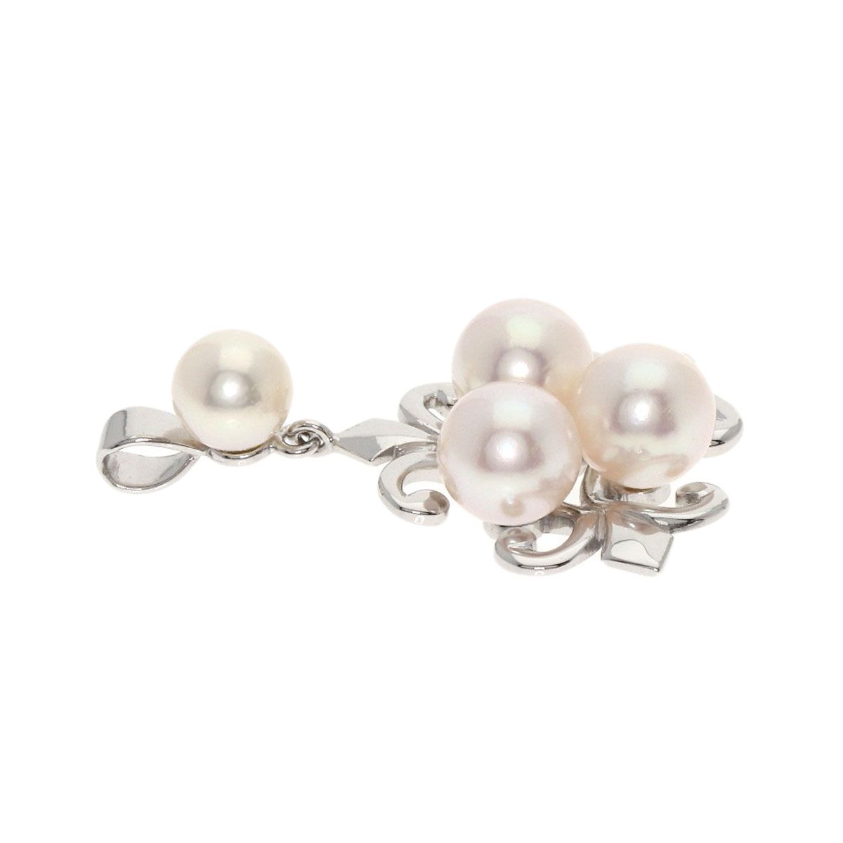 MIKIMOTO ミキモト パール 真珠 ペンダントトップ K14WG レディース