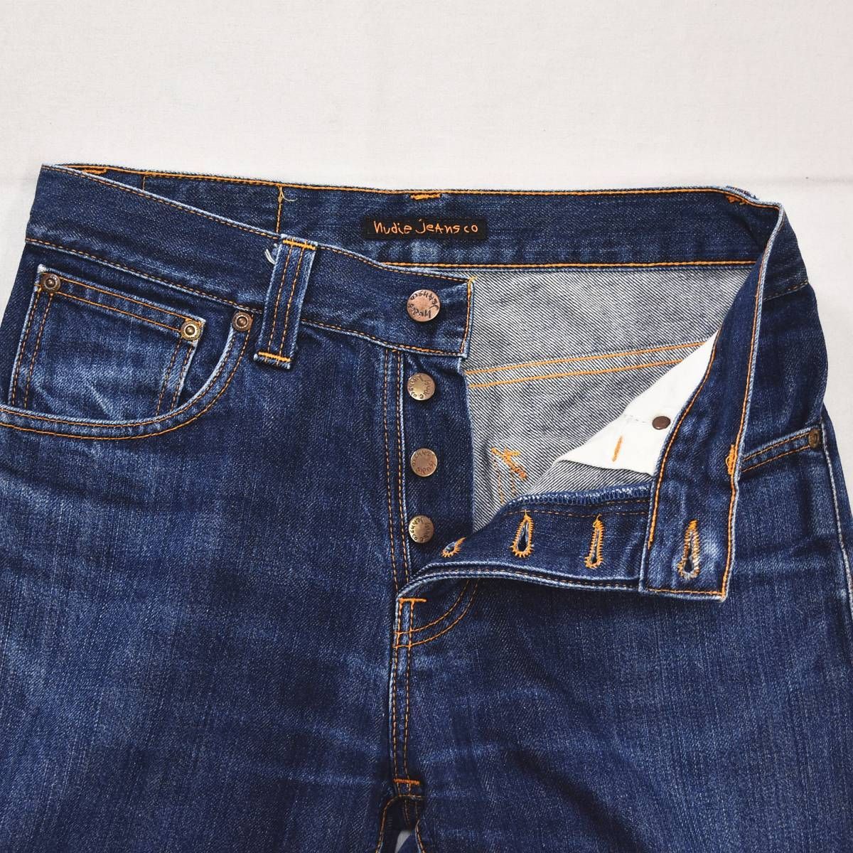 定番】 イタリア製 ヌーディージーンズ NUDIE JEANS ストレート デニム 