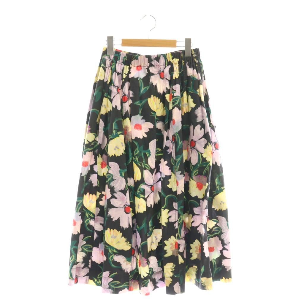 マルニ　フレアースカート　38 マルニ MARNI 21SS フレアスカート ロング 花柄 38 マルチカラー /DF