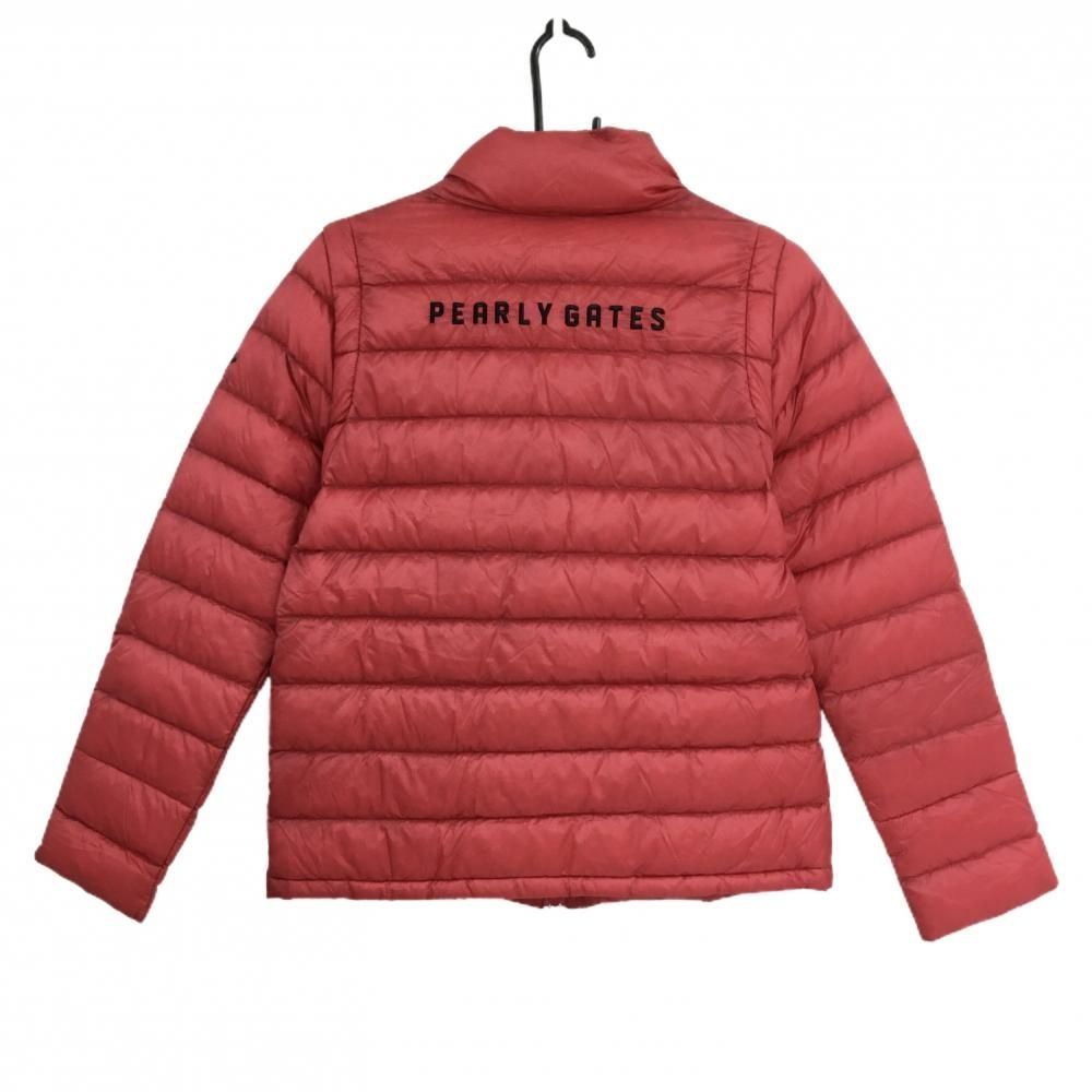 パーリーゲイツ 2WAYダウンジャケット レッド バックロゴ 袖着脱可